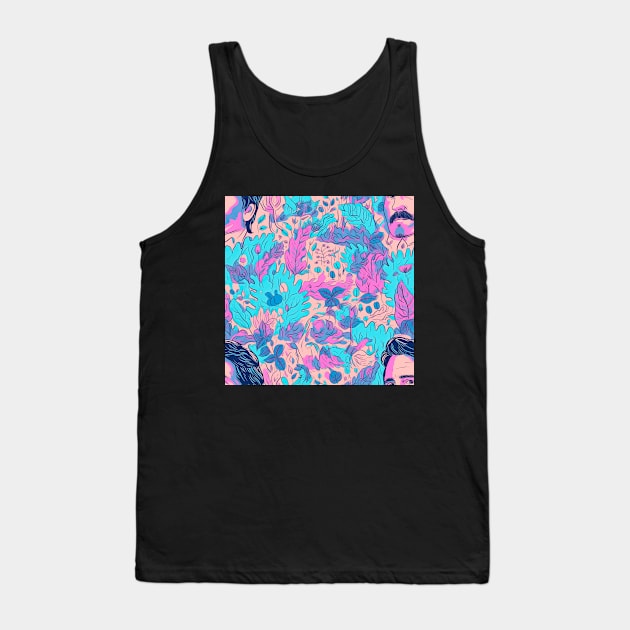 Pedro Pascal Pattern love Pink Tank Top by DrSoed